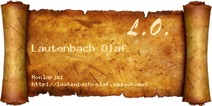 Lautenbach Olaf névjegykártya